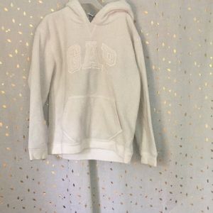 L(10) girls hoodie Gap white